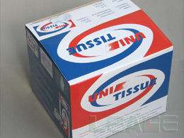 Compressed coin tissue packaging